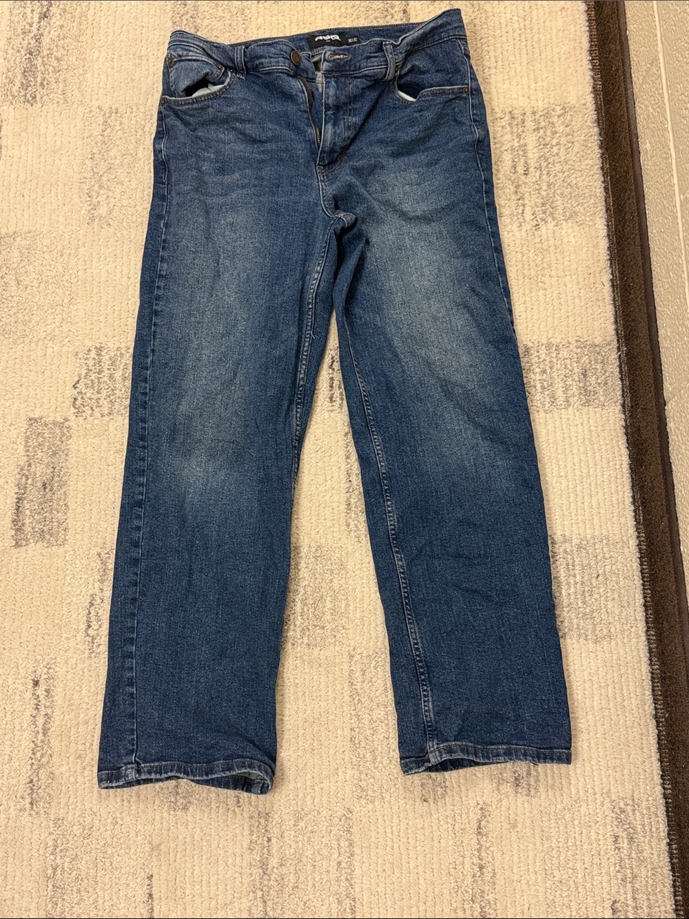 RSQ Men's Straight-Leg Denim Jeans in Blue